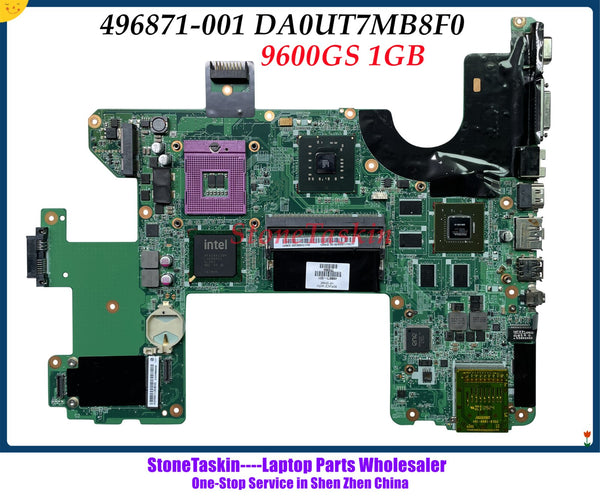 StoneTaskin 496871-001 para HP Pavilion HDX18 placa base de computadora portátil DA0UT7MB8F0 placa base PM45 9600GS 1GB DDR2 100% probado