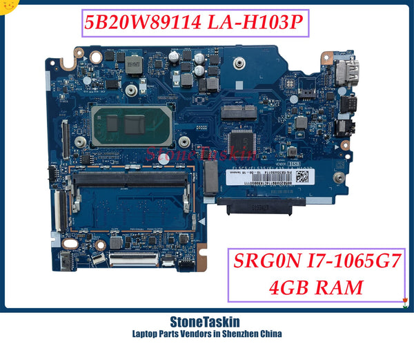StoneTaskin 5B20W89110 5B20W89114 para Lenovo Ideapad S340-15IIL placa base LA-H103P I3-1005G1 I5-1035G1 I7-1065G7 UMA_4G DDR4