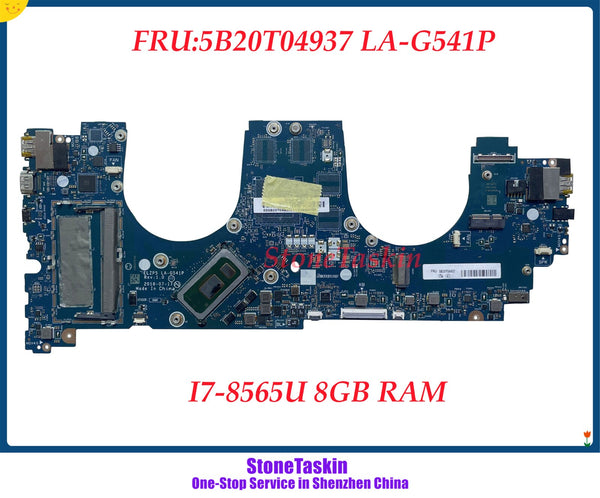 StoneTaskin 5B20Z65363 5B20T04937 for Lenovo YOGA 730-15IWL Laptop Motherboard ELZP5 LA-G541P I5-8265U I7-8565U 8GB RAM DDR4