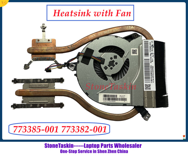 StoneTaskin 773385-001 773382-001 Radiator For HP Pavilion 14-P 15-P 17-P 14-V 15-V 15-K CPU GPU Cooling Heatsink with Fan Test