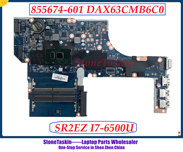 StoneTaskin 855674-601 para HP Probook 450 G3 470 G3 placa base de computadora portátil MB DAX63CMB6C0 SR2EZ I7-6500U DDR4 placa base 100% probado 