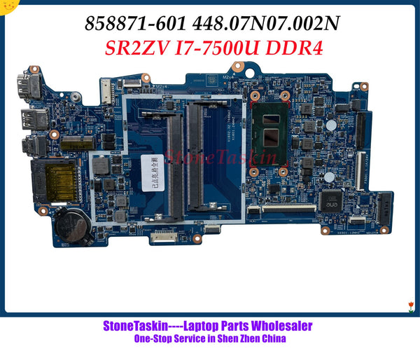 StoneTaskin 858871-601 For HP X360 M6-AQ 15-AQ Laptop Motherboard With SR2ZY I7-7500U CPU 858871-001 448.07N07.002N 100% Tested