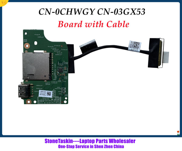 StoneTaskin CN-0CHWGY CN-03GX53 для Dell Inspiron 15 5368 5378 5579 USB-плата для ноутбука с кабелем Устройство чтения SD-карт 15915-1 3WVWP протестировано 