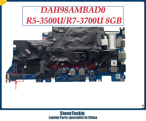 StoneTaskin DAH98AMBAD0 For Huawei Honor MagicBoook NBL-WAQ9HNR H98A Matebook D15 Laptop Motherboard R5-3500U R7-3700U 8GB