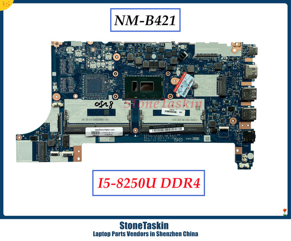 StoneTaskin EE480/EE580 NM-B421 para Lenovo Thinkpad E580 placa base de computadora portátil 01LW914 NM-B421 i5-8250U SR3LA DDR4 100% probado 