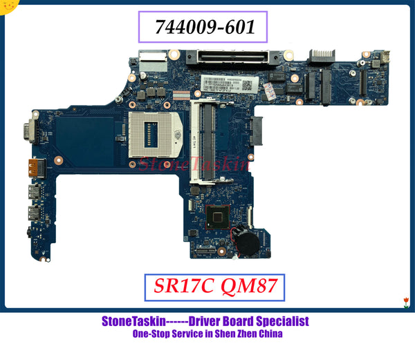 StoneTaskin excelente calidad MB 744009-601 para HP ProBook 640 G1 650 G1 placa base de computadora portátil rPGA947 SR17C QM87 DDR3 100% probado 