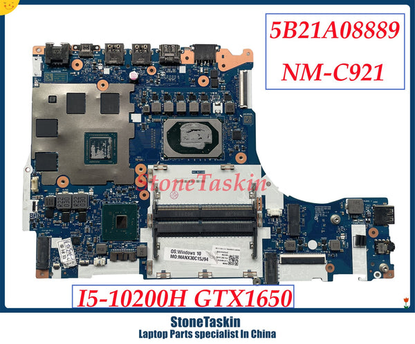 StoneTaskin GY752/753 NM-C921 For Lenovo Legion Y7000P 5-15IMH05 Laptop Motherboard I5-10200H DDR4 GTX1650 4GB 5B21A08889 Tested