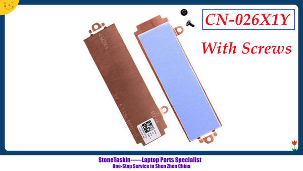 StoneTaskin Genuine New M.2 2280 SSD Heatsink Cover Thermal Pad 26X1Y 026X1Y for Dell G15 5510 5511 5515 Alienware M15 R5 M15 R6