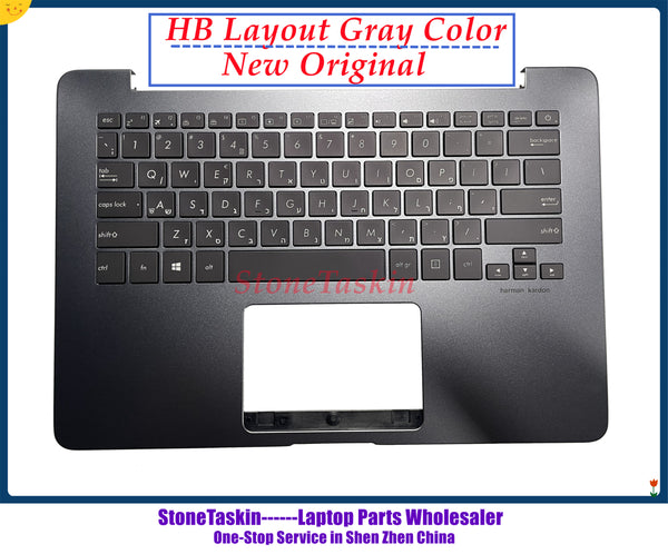 StoneTaskin Hebrew For ASUS ZenBooK U4100U UX430 UX430UQ UA UX360U UX360UA HB Layout with backlit Laptop Keyboard KB 100% Tested