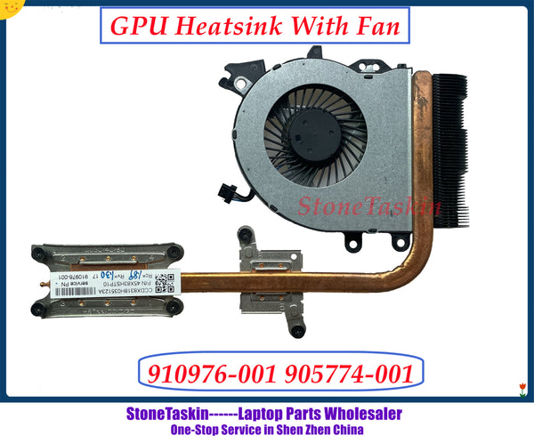 StoneTaskin High quality 910976-001 905774-001 For HP Probook 450 G4 470 G4 Laptop CPU GPU Heatsink with FAN radiator Tested