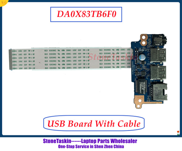 StoneTaskin High quality DA0X83TB6F0 For HP Probook 450 G4 455 G4 Laptop USB Board Audio LAN Network adapter 100% Tested