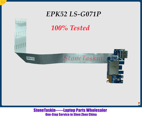 StoneTaskin alta calidad EPK52 LS-G071P para HP 15-DB 15-DA placa adaptadora USB para portátil con cable flexible 100% probado 