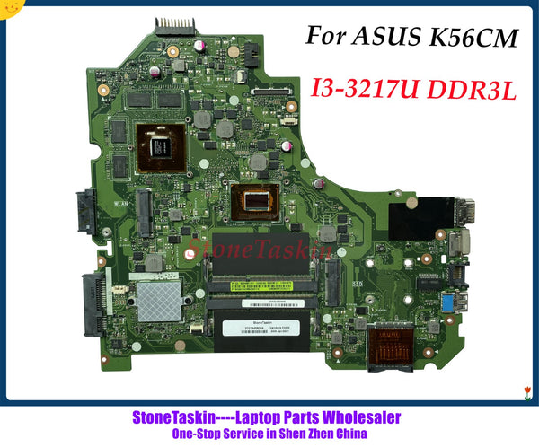 StoneTaskin Высокое качество материнская плата K56CM для материнской платы ноутбука ASUS K56CM HM65 DDR3 SR0N9 I3-3217U 100% тестирование 