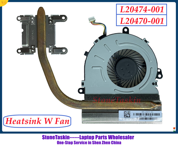 StoneTaskin L20474-001 DC28000L8D0 L20470-001 AT29M0030P0 для ноутбука HP 15-DA 15-DB Series Радиатор радиатора с вентилятором охлаждения процессора 