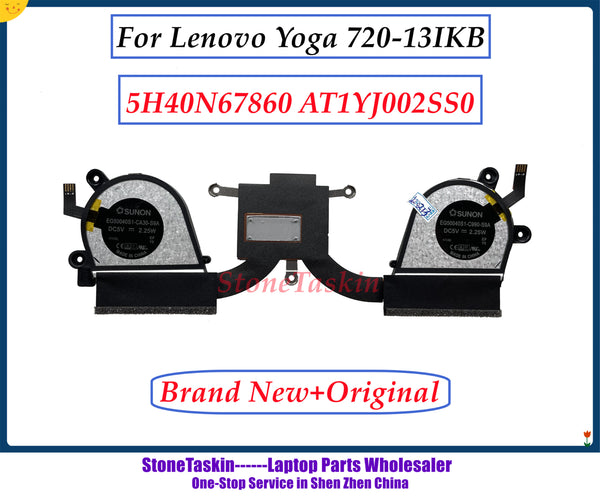 StoneTaskin NEW Original For Lenovo Yoga 720-13IKB 13.3&quot; Laptop Cooling Fan Heatsink 5H40N67860 AT1YJ002SS0 EG50040S1-C990-S9A
