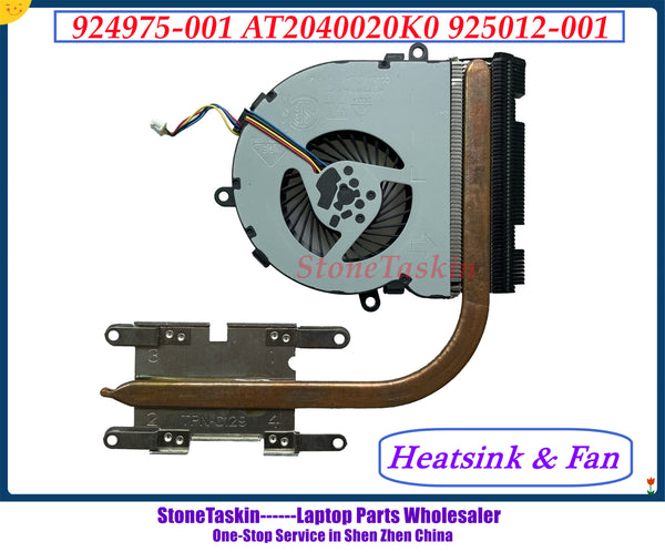 StoneTaskin Original 925012-001 DC28000JL00 924975-001 AT2040020K0 For HP 15-BS Laptop CPU Heatsink With FAN Radiator Tested