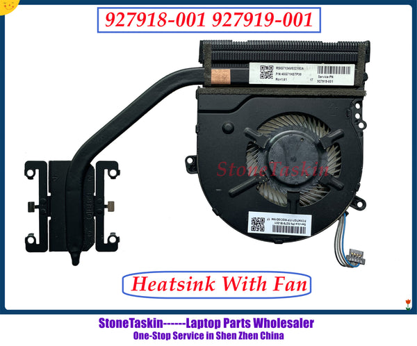 StoneTaskin Original 927918-001 927919-001 For HP 14-BQ 14-BK 15-CC 15-CK Laptop CPU Cooling Heatsink radiator with FAN G71 Test
