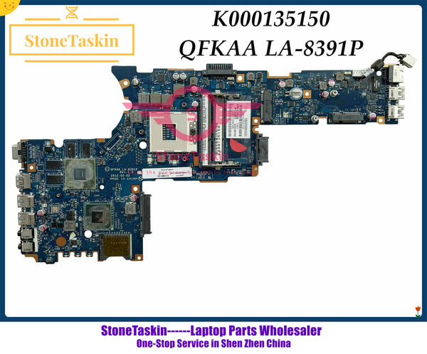 StoneTaskin QFKAA LA-8391P  K000135190 K000135200 For TOSHIBA Satellite P850 Laptop Motherboard HM77 DDR3 GT630M Graphics Tested