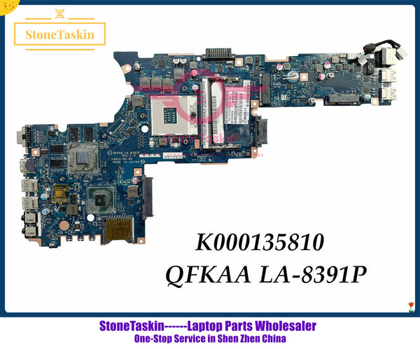 StoneTaskin QFKAA LA-8391P K000135810 For TOSHIBA Satellite B850 P850 Laptop Motherboard HM77 DDR3 GT640M Graphics 100% Tested