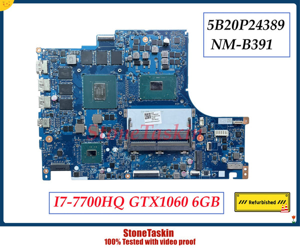 StoneTaskin reacondicionado 5B20P24389 para Lenovo Legion Y520-15IKBM placa base BY520 NM-B391 I5-7300HQ I7-7700HQ CPU GTX1060 6GB