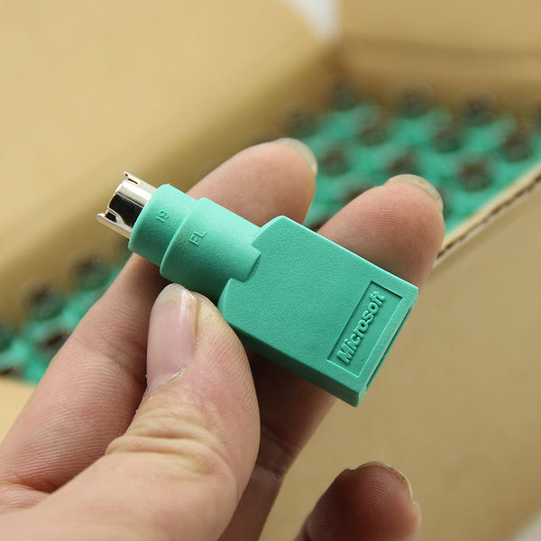 原装微软Microsoft PS/2转USB转换普通USB转工控电脑用PS/2转接头