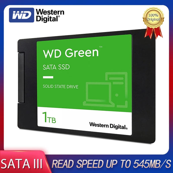 Western Digital WD Green 2.5&quot; SSD 240GB 480GB 1TB 2T Internal PC Solid State Hard Drive Disk SATA 3.0 6Gb/s For Desktop Laptop