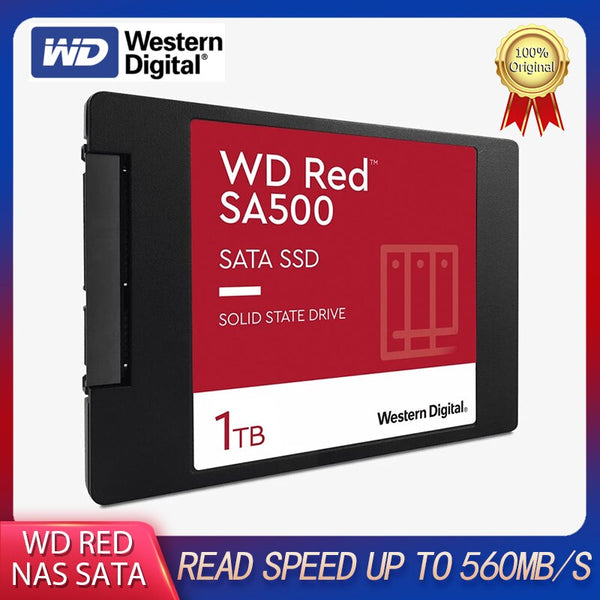 Western Digital WD SA500 Red NAS Внутренний твердотельный накопитель SSD SATA III 6 Гбит/с 2,5 "1 ТБ 2 ТБ Жесткий диск для ПК Loptop 