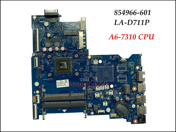 Venta al por mayor 854966-601 para HP Pavilion 15-BA 15Z-BA serie Notebook placa base BDL51 LA-D711P A6-7310U DDR3 100% probado
