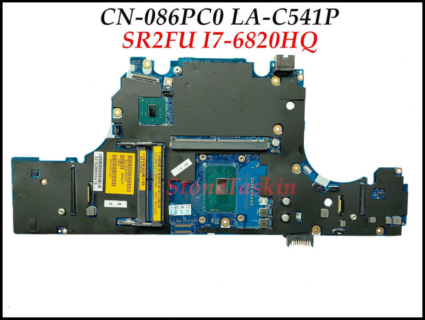 Wholesale CN-086PC0 For Dell Precision 15 7510 M7510 Laptop Motherboard LA-C541P SR2FU I7-6820HQ DDR4 100% Fully Tested