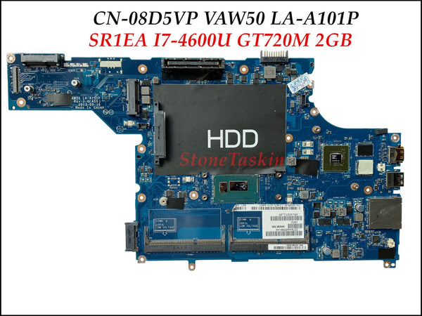 Wholesale CN-08D5VP FOR DELL Latitude E5540 Laptop Motherboard VAW50 LA-A101P SR1EA I7-4600U GT720M 2GB D74JV Mainboard tested