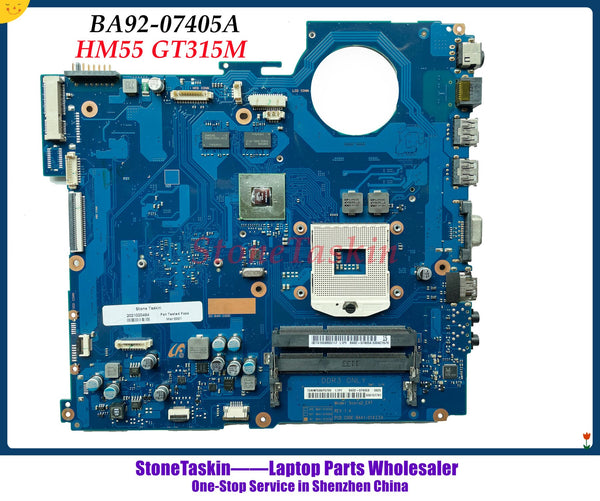 StoneTaskin Оптовая Высокое качество BA92-07405A Для Samsung RV511 Материнская Плата Ноутбука BA41-01423A HM55 GT315M DDR3 100% Протестировано 