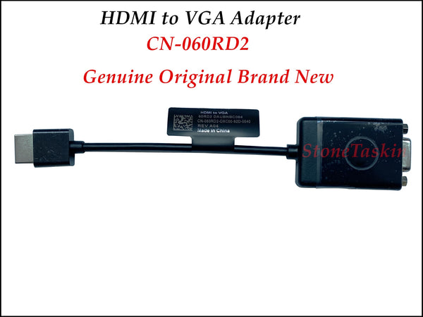 Wholesale High quality Genuine Original Converter For Dell 1080P HDMI to VGA Adapter Cable CN-060RD2 60R2D Brand New 100% Tested