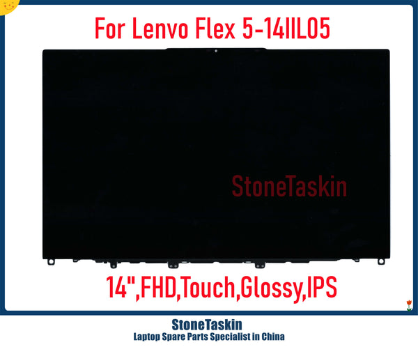 StoneTaskin For Lenovo Ideapad Flex 5 14IIL05 14ITL05 14ARE05 ALC05 14 Inch LCD Screen Display Panel Touch Digitizer Glass Assembly