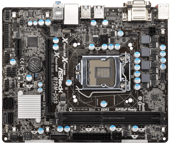 Original for ASRock B75M-DGS desktop motherboard LGA 1155 B75 DDR3 USB3 16GB SATA II Micro ATX Used original