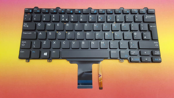 StoneTaskin High quality Keyboard UK Dell Latitude 12 5000 E5250 E7250 E7270 English 0D2C6M Backlit UK Layout big ENTER Key